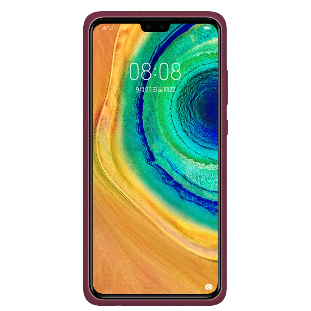 LECAYEE Glamour Plain Mobile Phone Case for HUAWEI Mate 30 Pro lite Matte TPU Soft Plush Grain Texture Feel |