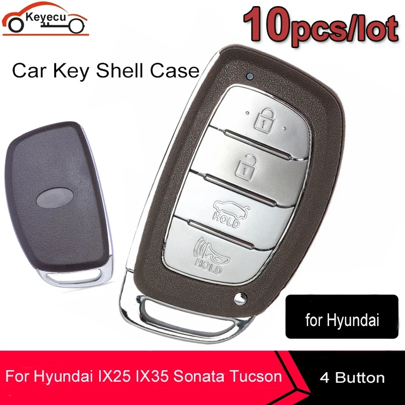 Пульт дистанционного управления для автомобиля KEYECU 10 шт./лот чехол-брелок с 4