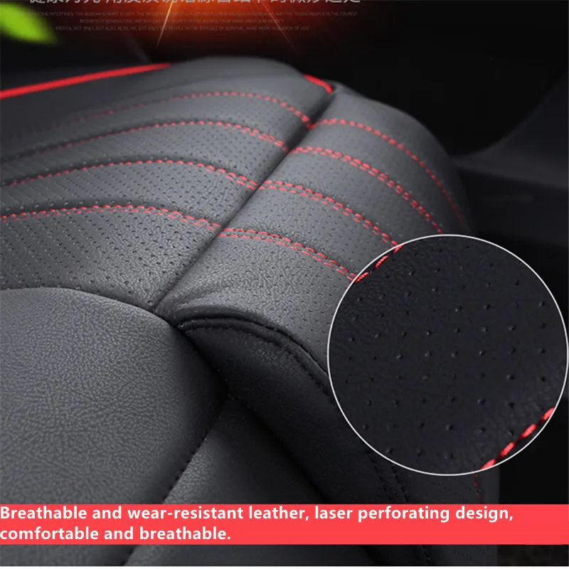 Verkaufen Universal Auto Sitzbezüge PU Leder Sitz Abdeckung Vier Jahreszeiten Autos Deckt Kissen Auto Innen Zubehör Mat Schutz