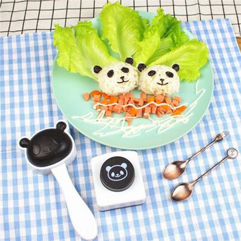 Roasting Panda Panda Rice Ball Set Cute Rice Mould Seaweed Laver Embossing Machine