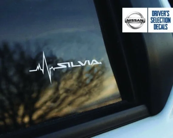 

Для автомобиля наклейка Nissan Silvia is in my документы на окно наклейки графический набор из 2 шт.