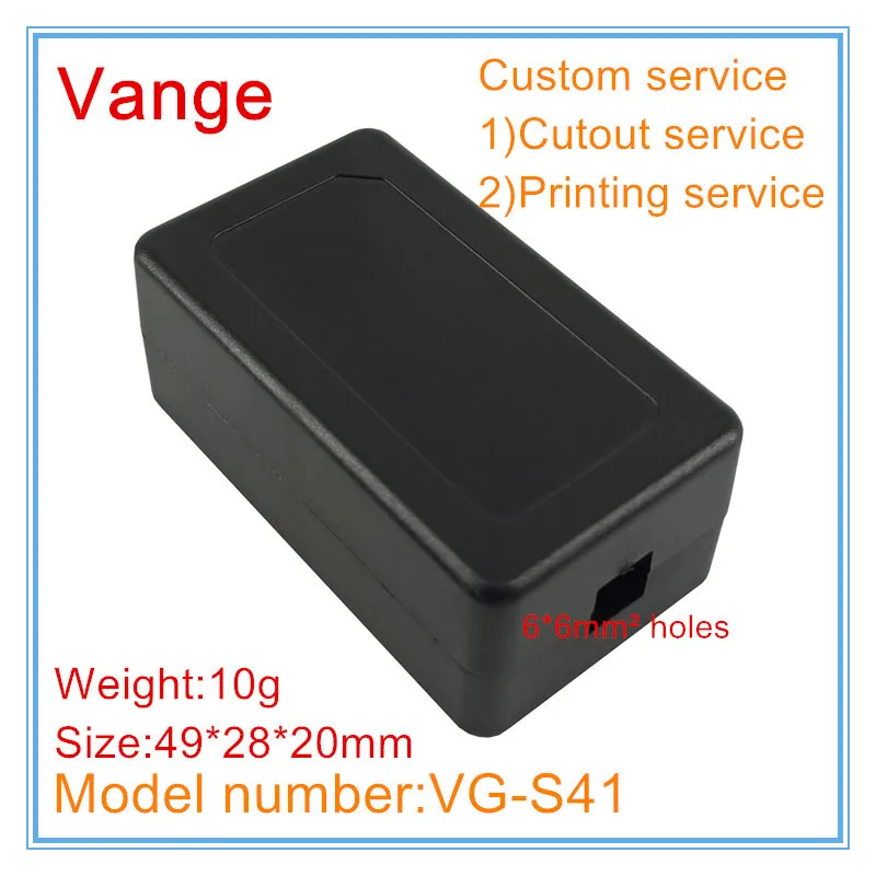 4pcs/lot black buckle project box 49*28*20mm ABS plastic material enclosure case diy for wire connector |