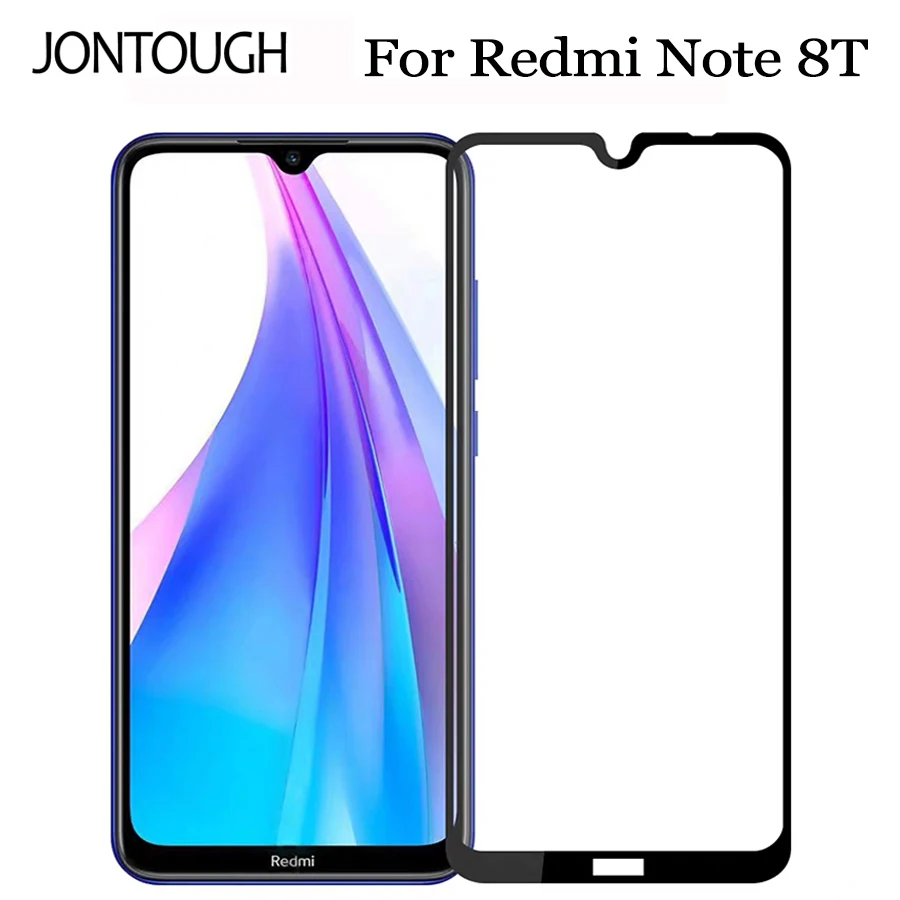 Полное покрытие из закаленного стекла для Xiaomi Redmi Note 8T Защитное стекло экрана