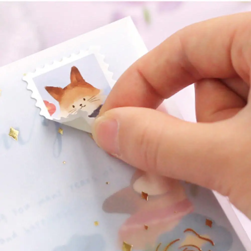 

7 Pcs/set 6 Designs Ins Style Cute Garden Animals Series Creative Hand Account DIY Decor Material Letter&Envelope Set Message