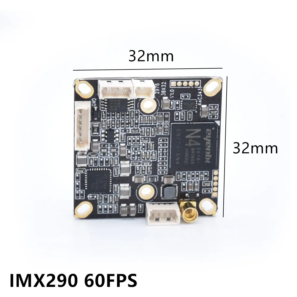Цифровой зум 32*32 мм Сигнальная плата мини размер IMX385 60Fps SDI CVBS модуль камеры