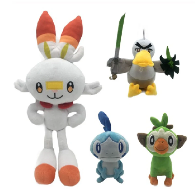 Меч Щит госанкэ Sobble Grookey Scorbunny плюшевые игрушки в форме обезьяны с
