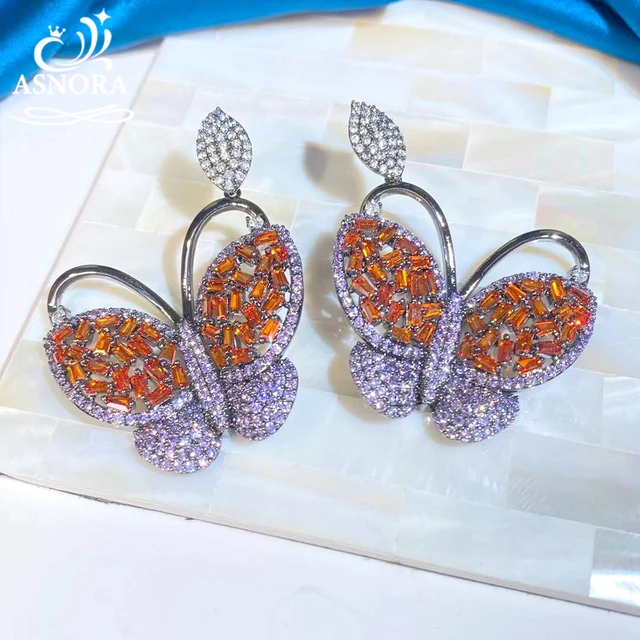 Серьги бабочки из бисера