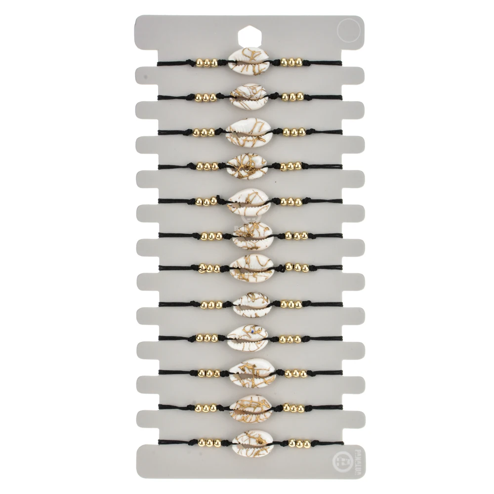 Женский плетеный браслет 12 шт./лот в богемном стиле|Браслеты с шармами| |