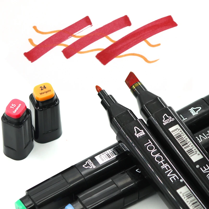 

Маркеры на спиртовой основе, 80 цветов