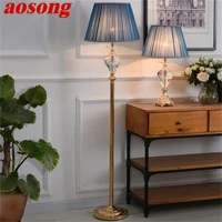 aosong floor lamps light modern led luxury design crystal decorative for home living room