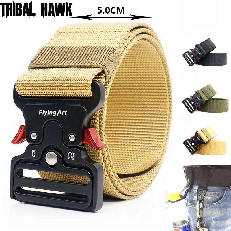 Военный тактический ремень армейская нейлоновая металлическая пряжка мужской