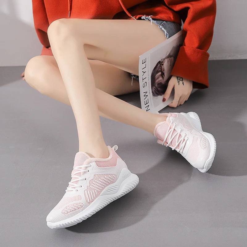 Белые кроссовки женская обувь сезон осень-зима коллекция 2019 года модная зимняя с