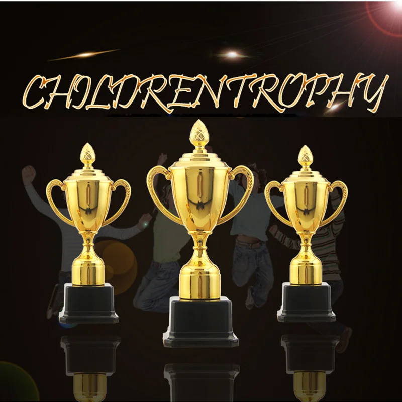 Заказной детский трофей Кубок награды Реплика маленький золотой ПК позолоченный