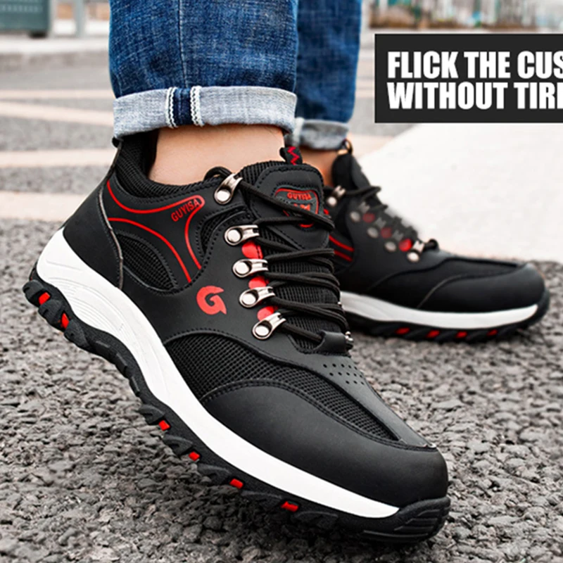 

Breathable Safety Shoes Men's Work Boots Steel Toe Cap Puncture-Proof Indestructible Security Shoes Male Comfortable Sneakers