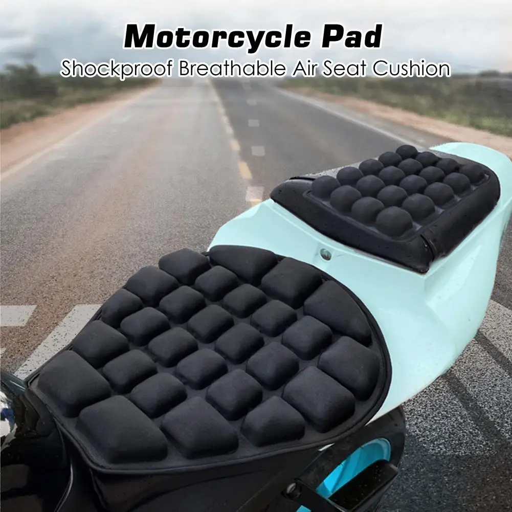 

Square TPU Motorcycle Seat Cushions Breathable 3D Shockproof Cushion Pressure Release Iatable Cooling Bucket Air Seat Pad