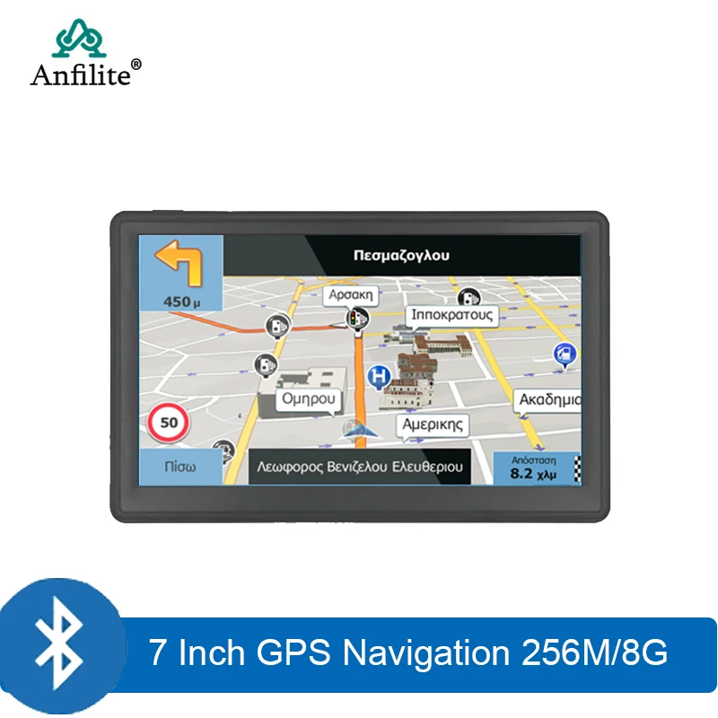 7-дюймовый сенсорный HD-экран система Wince 6 0 GPS 256 м 8 ГБ GPS-навигация для грузовика с