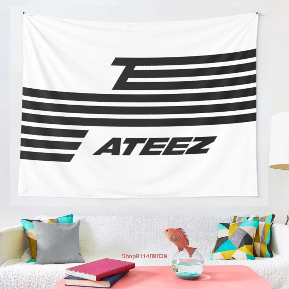 

ATEEZ S FLAG tapestry Wall Hanging Tapestries for Living Room Bedroom Decor