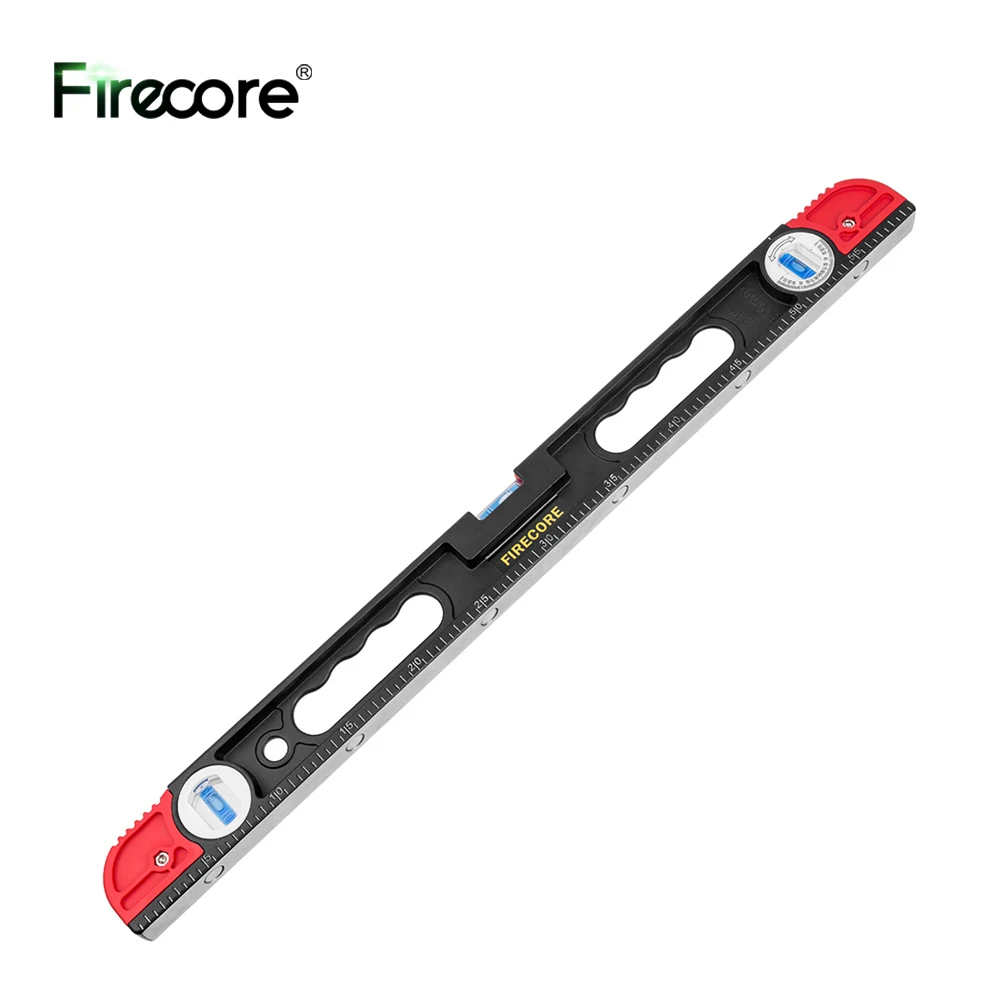 

FIRECORE Precision Aluminum Laser Level Ruler Magnets 230/600MM Spirit Level With 3 Bubble Adjustable 0-180Â°