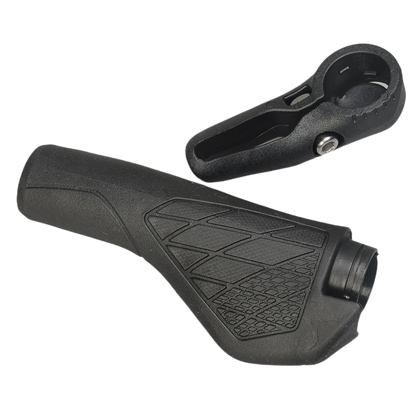 

Bike Handlebar Grips Grooved Comfortable MTB Road Bicycle Rest Bar End Grip