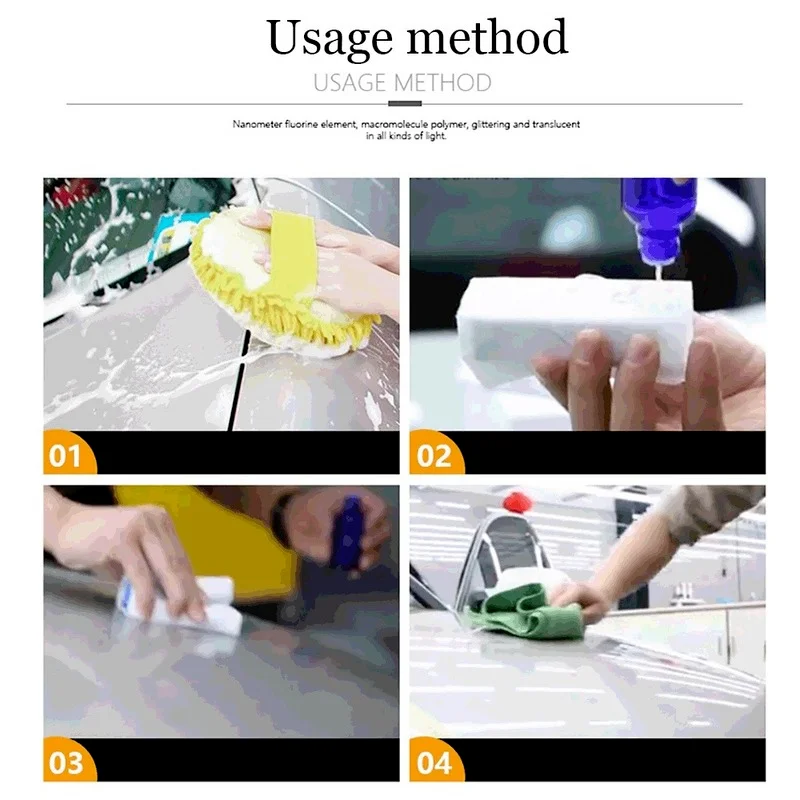 

9H Car Liquid Ceramic Coat Super Hydrophobic Glass Coating Set Polysiloxane and Nano materials Car Polish