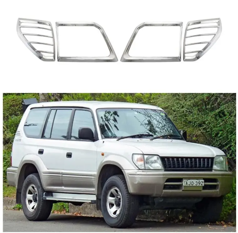 Для Toyota Land Cruiser Prado FJ90 3400 1996 2002 хромированный АБС пластик аксессуары для стайлинга