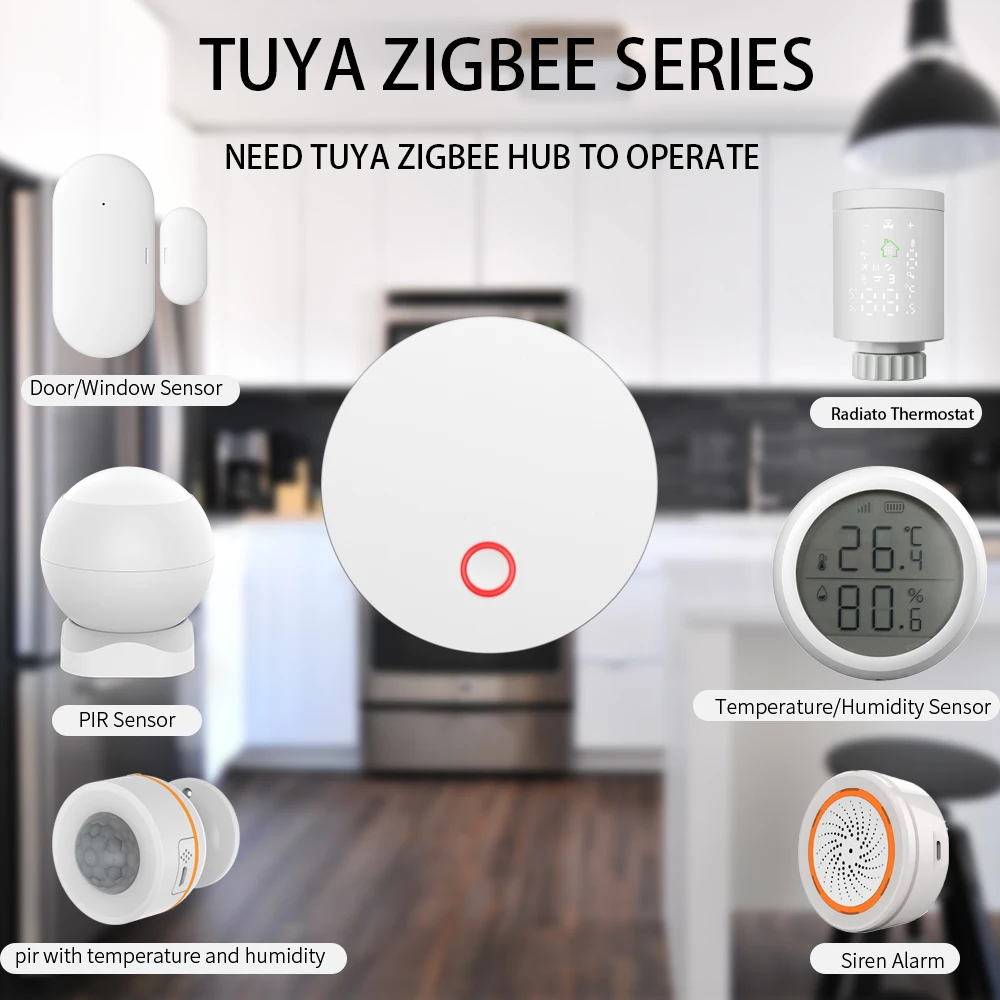 Привод радиатора Tuya Smart ZigBee программируемый термостатический клапан с
