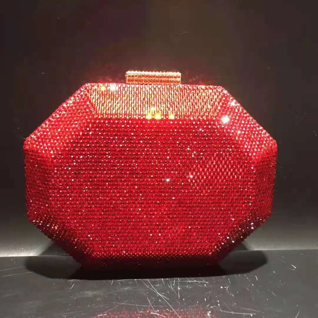 

XIYUAN женский синий/красный цвет Кристалл Стразы женский вечерний кошелек металлическая сумочка-минодьер Свадебный клатч свадебвечерние ве...
