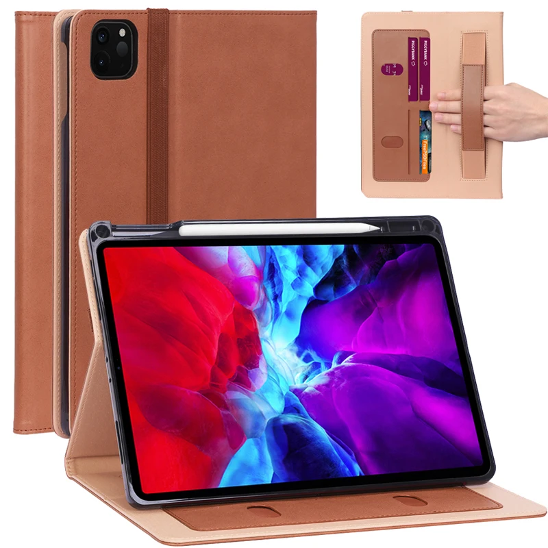 For 2020 2021 2022 iPad Pro 12.9 Handrest Business case + pencil slot iPadPro stand cover protector | Tablets & e-Books Case