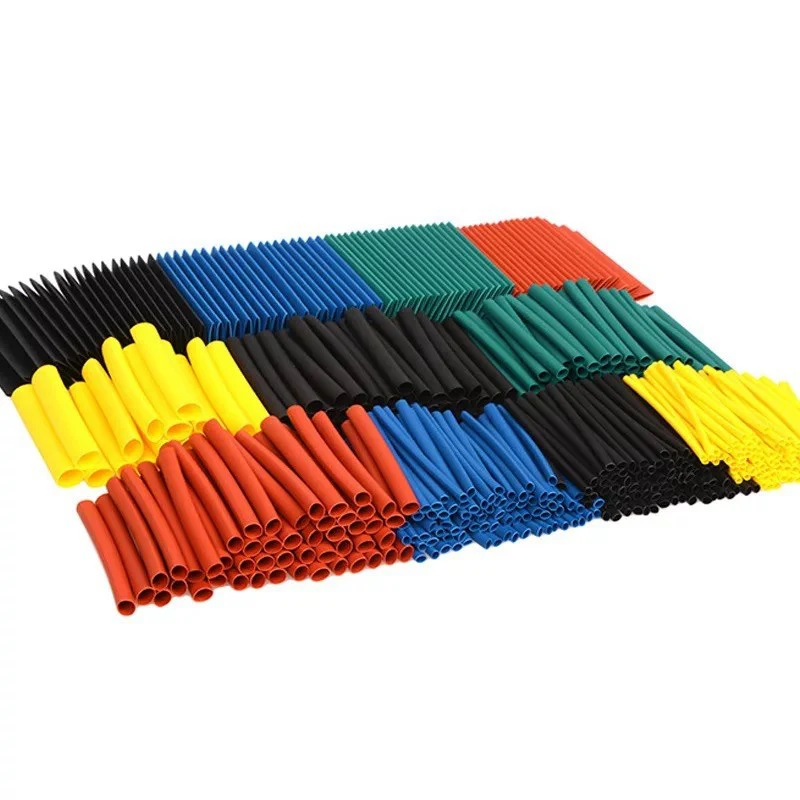 

530pcs/set Heat Shrink Tubing Insulation Shrinkable Tube Assortment Electronic Polyolefin Ratio 2:1 Wrap Wire Cable Sleeve Kit