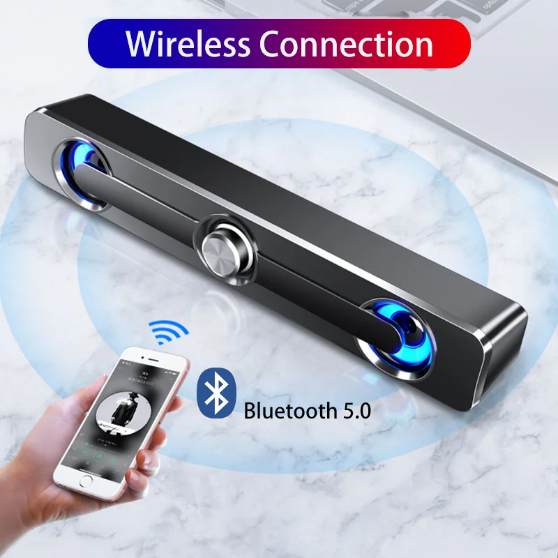 Новинка 2022 Bluetooth Саундбар ТВ USB Компьютерные колонки звуковая панель для ПК