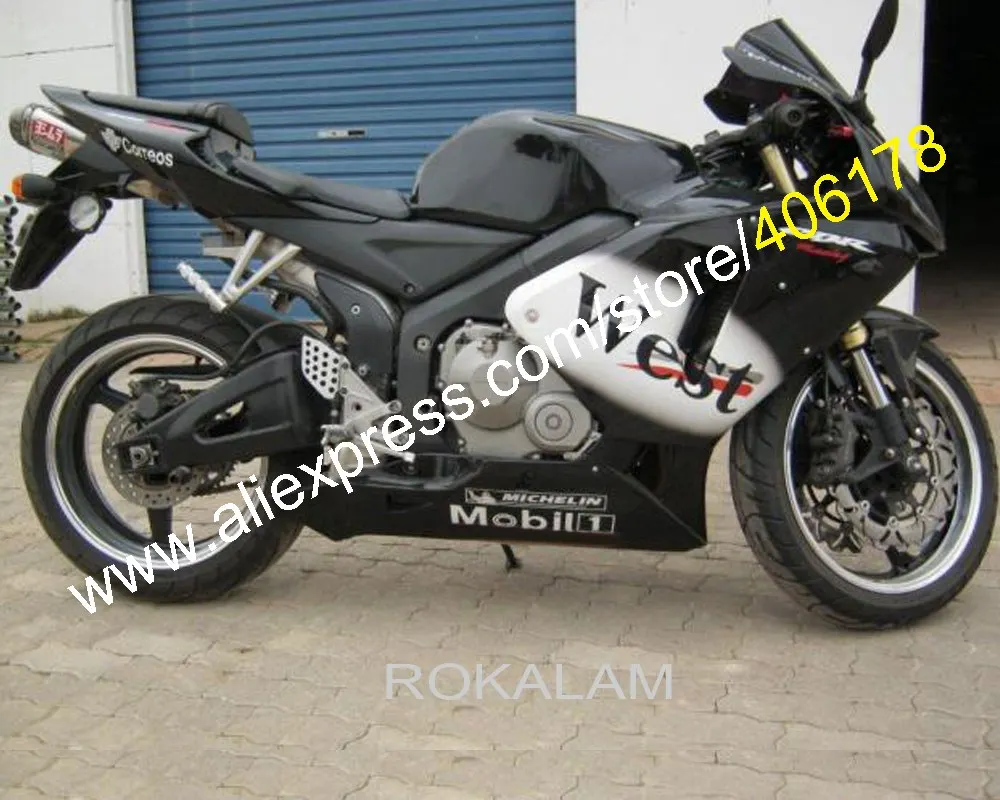 

For Honda Parts CBR600RR F5 05 06 CBR 600RR 2005 2006 600R White Black Bodywork Motorcycle Fairing Kit (Injection Molding)
