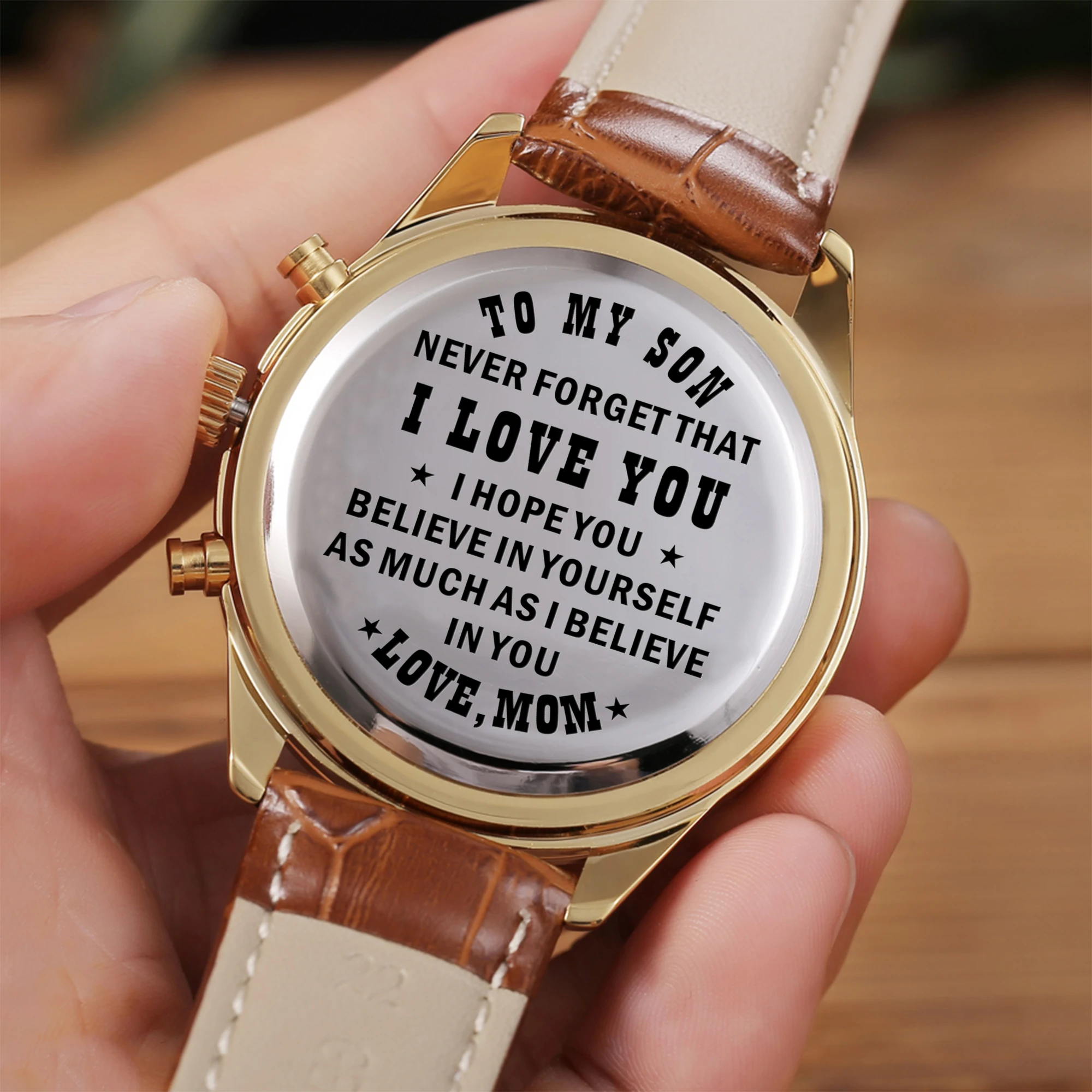 

To My Son Engraved Watches Personalized Gifts For Son, Birthday, Day,Groomsman Christmas presents Gift