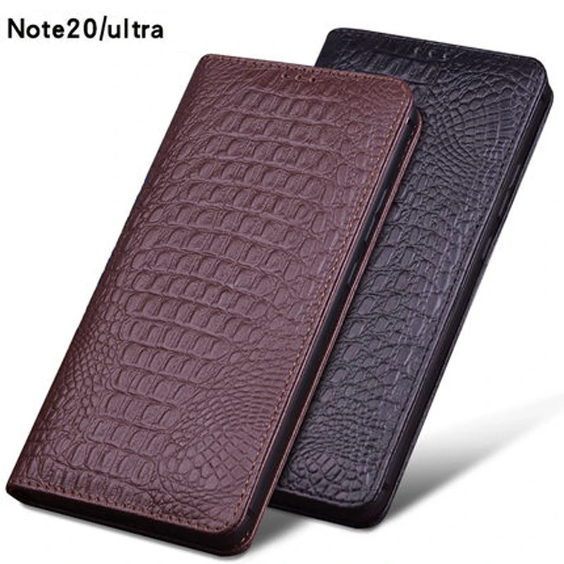 

Чехол-книжка для Samsung Galaxy Note 20 Ultra, из натуральной кожи