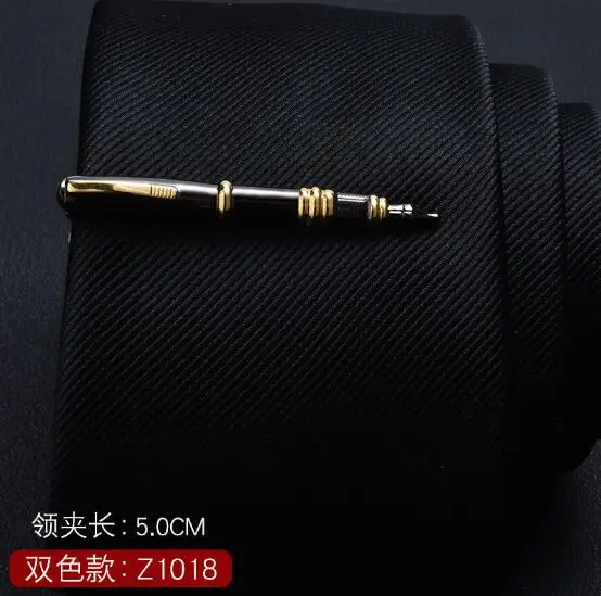Pen 20 шт./лот, Золотой зажим для галстука, винтовка, пистолет, якорь, курительная трубка, ножницы для рыбы, очки, ручка для ключей, зажим для галстука, зажимы для галстука, мужские ювелирные изделия, смешанный заказ - Окраска металла: Pen