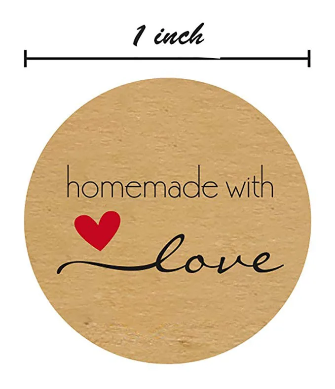 500 шт. крафт-бумага домашние наклейки с любовью Скрапбукинг для конверта и