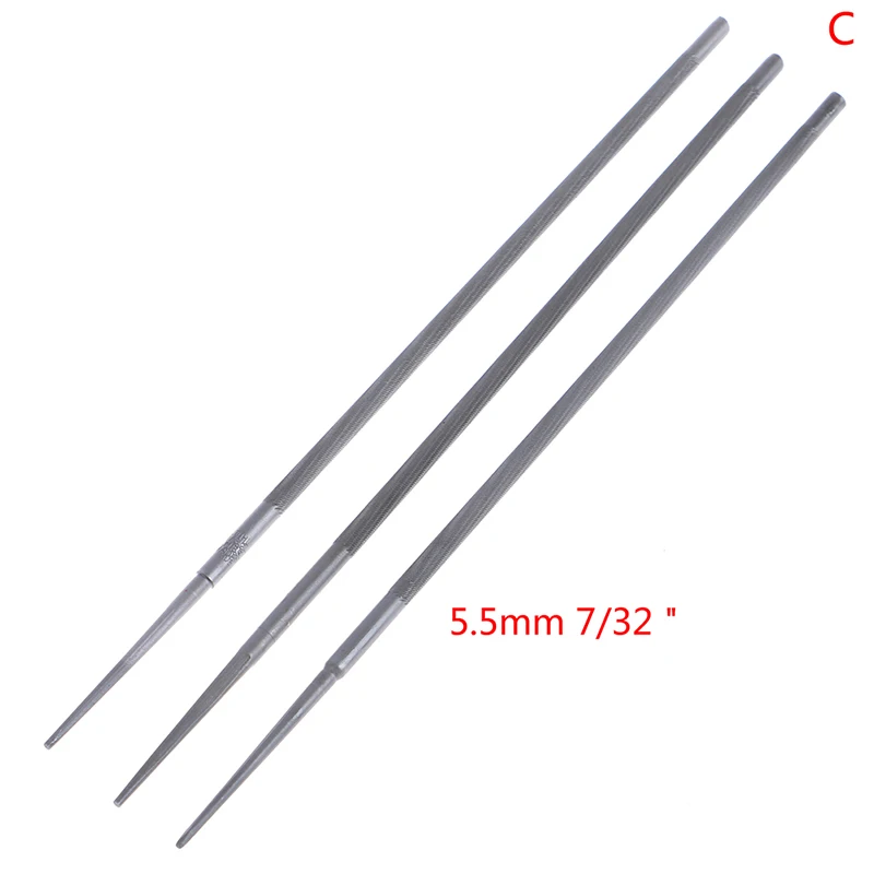 

Напильники для заточки цепей HUXUAN 3 шт. 4 мм, 4,8 мм, 5,5 мм