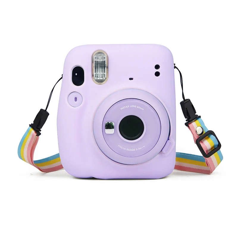 

For Polaroid mini11 camera jelly case solid color protective soft shell fitting case camera bag color silicone case
