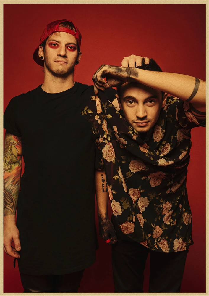 Twenty One Pilots винтажная Ретро рок группа музыкальная гитара крафт бумага постер