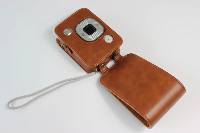 Чехол-сумка для камеры FUJIFILM instax mini LiPlay из искусственной кожи, винтажный плечевой ремень, защитный чехол для камеры