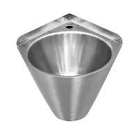 Bathroom Sink 304 Stainless Steel Removable Toilet Washbasin Small Family Triangle Corner Washbasin Wall Mounted Vessel Sinks