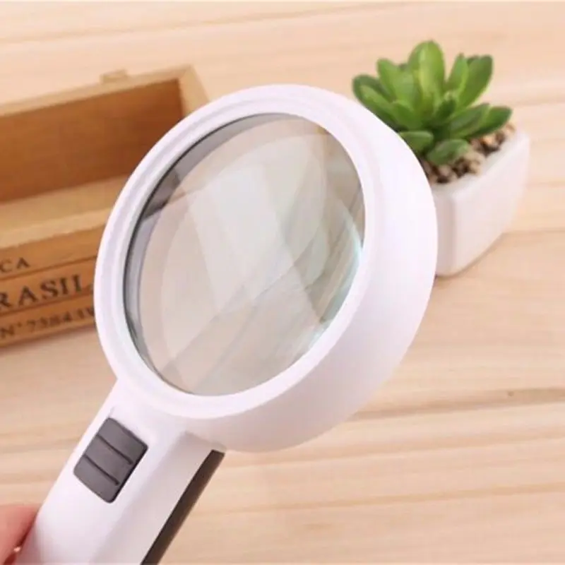 Ручная Лупа 10X увеличительное стекло для чтения лупа ювелирных изделий с