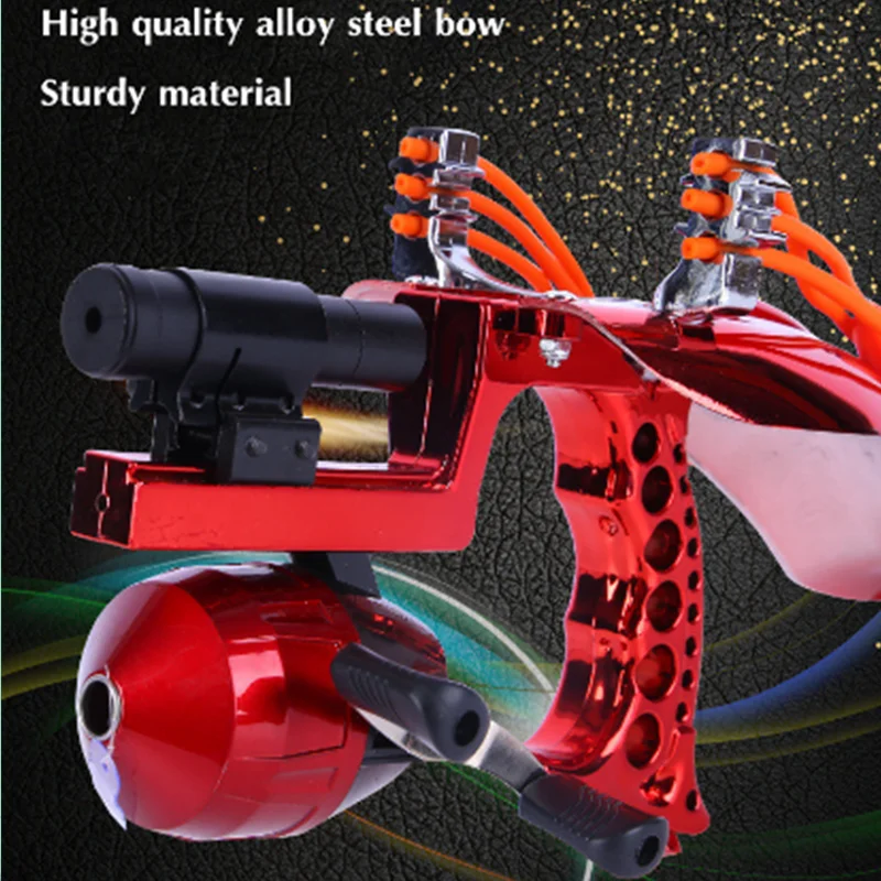 

New powerful catapult full set of fishing laser slingshot outdoor hunting shooting with arrow rest super strong slingshot