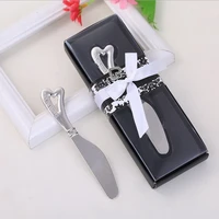 10pcslotfree shippingspread the love chrome spreader with heart shaped handle wedding gift bridal shower favors