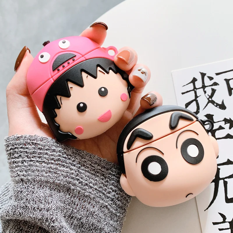 Милая bluetooth гарнитура для мальчиков и девочек 3D защитный чехол apple airpods 2 защитная