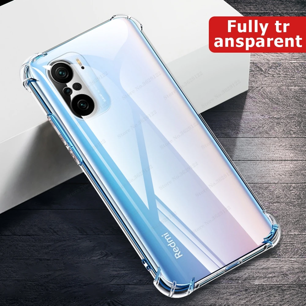 

Silicone TPU Case For Xiaomi Redmi Note 10 Pro Case Shockproof Cover For Redmi Note 10S 10 Pro 10 Pro Max 5G Transparent Funda
