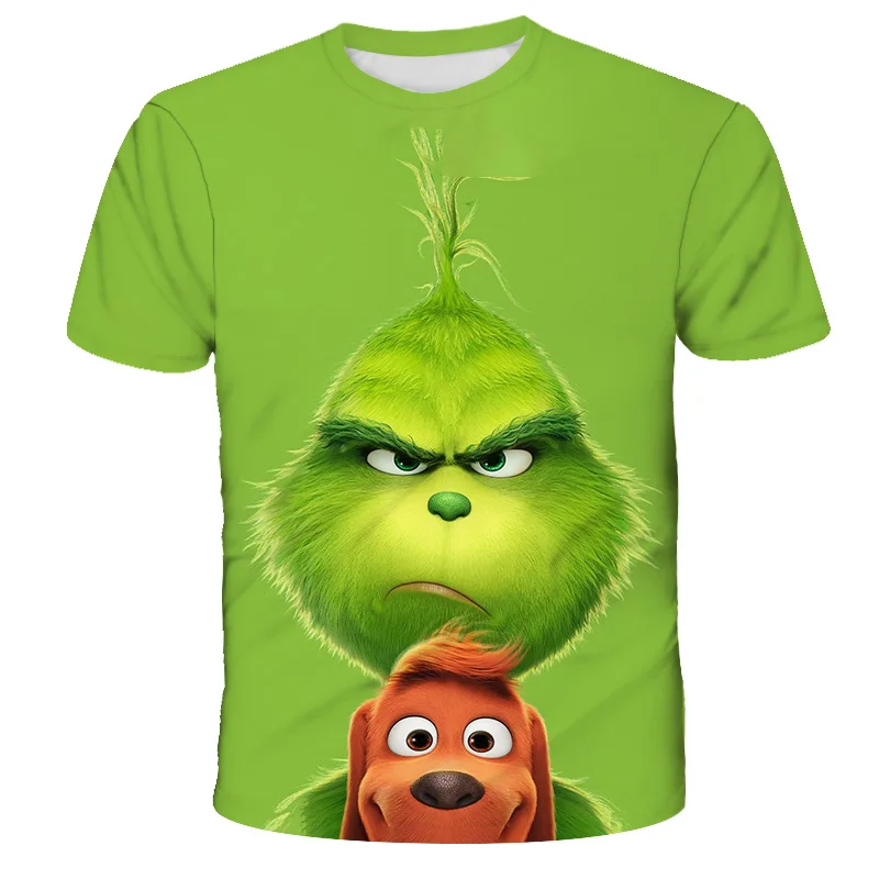 

Grinch Camisa anime Funny Camiseta anime Anime clothes T-shirts Hip hop Alt clothes Manga corta camisetas Men clothing Blusas