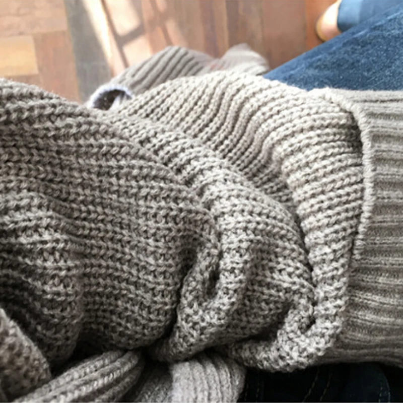Simple Autumn New Female Elegant Knitted Outerwear Sweater Warm Winter Women Cardigan Long Sleeve Girls Tops plus size |