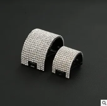 30 шт./лот DIY эллипса Бриллиантовая заколка для волос роскошный набор дрель черный