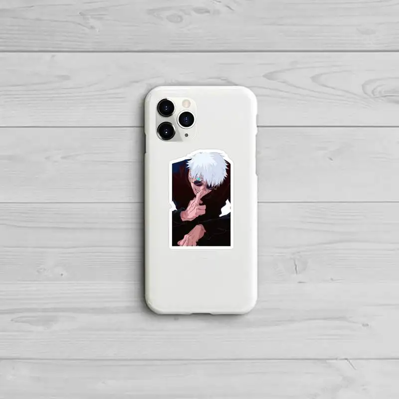 

Hot Anime Jujutsu Kaisen Phone Case Candy Color White for iPhone 11 pro XS MAX 8 7 6 6S Plus X 5S SE 2020 XR