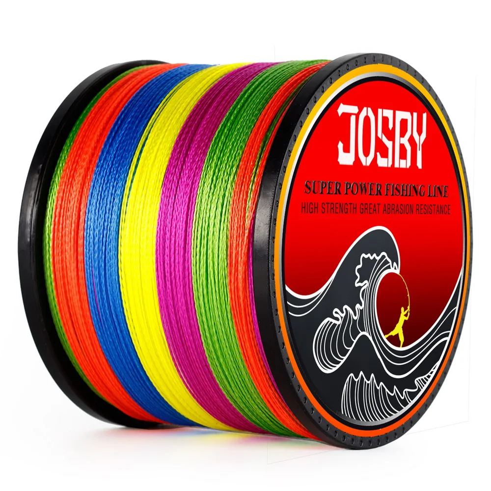 JOSBY 4 нити 1000 м PE плетеная рыболовная леска для соленой воды плетеный Карп